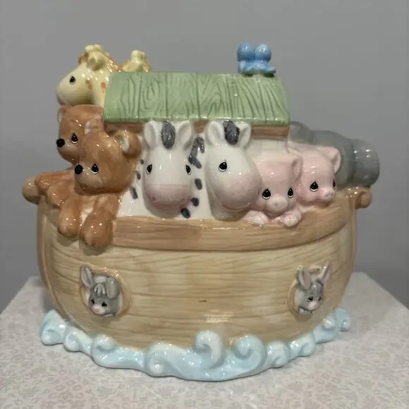 2017 Precious Moments Noah's Ark LED Ceramic Nighlight Bible Religious Gift NEW - Picture 4 of 9